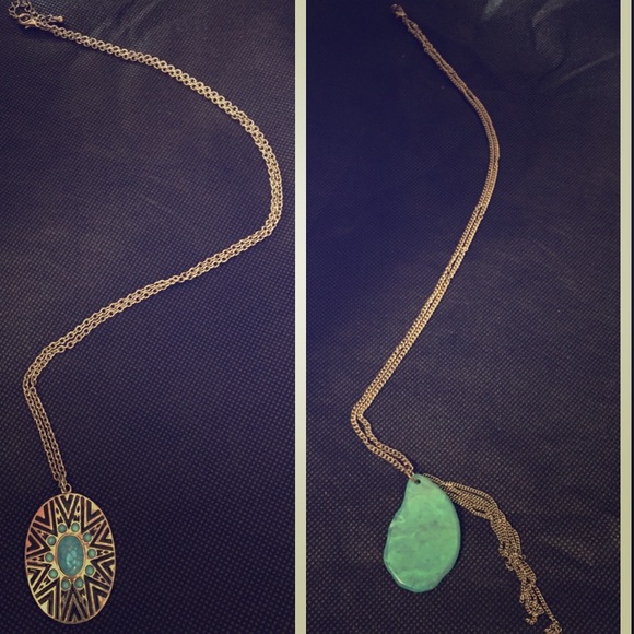 Two long pendant necklaces!
