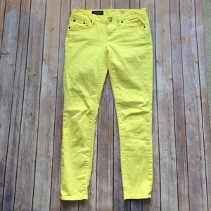J. Crew yellow toothpick ankle jean size 26