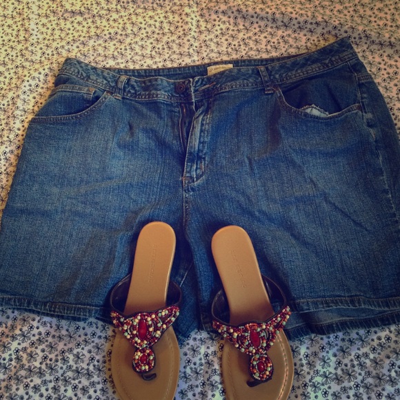 Denim shorts