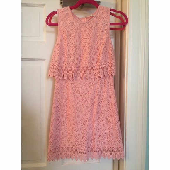 Blush pink lace dress! NWOT