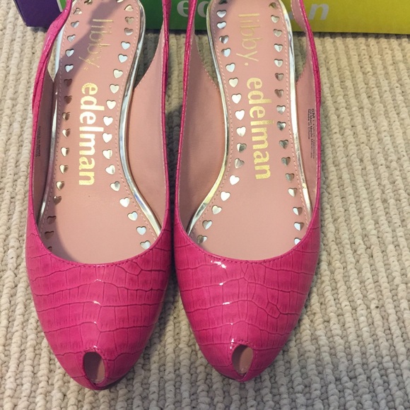 Hot Pink slingback shoes