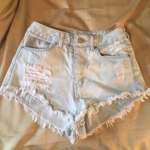 Distressed shorts