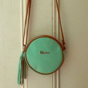 Leather small cross body bag