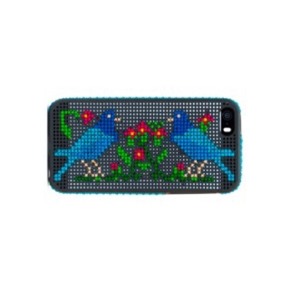 iPhone case Blue Birds and Flowers