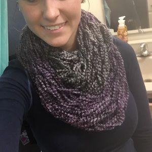 Arm knit scarf