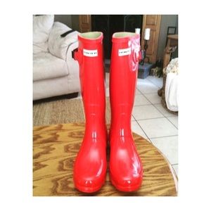 Red Hunter Boots