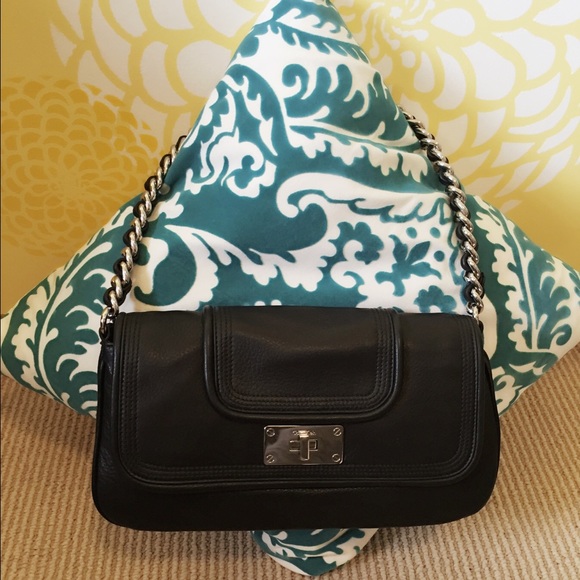 Calvin klein Black clutch with chain