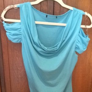 Dressy Blue Top