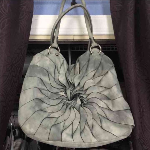 Nine West grey silver handbag medium size