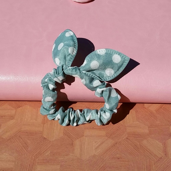 Cute mint green hair tie bow