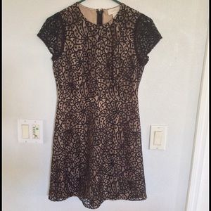 Ann Taylor LOFT black lace dress- 0p
