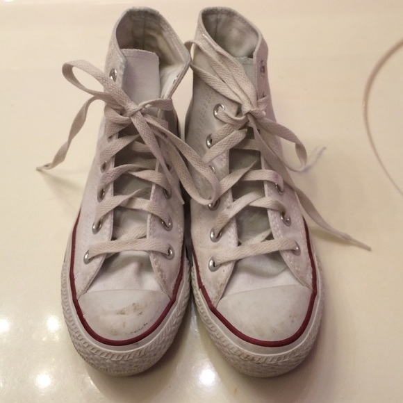 White Hightop Converse