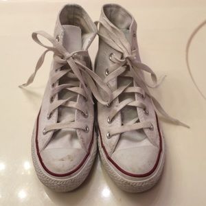 White Hightop Converse