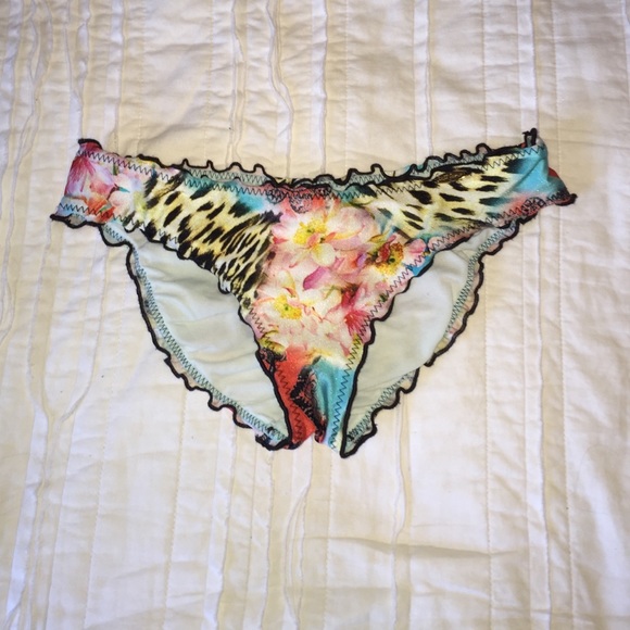 Lulu Fama wild print bikini bottom