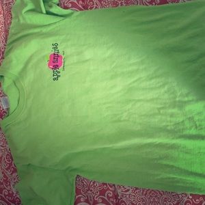 Beautiful lime green Apple Annie's shirt