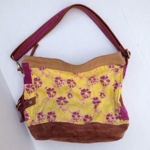Lucky brand floral canvas bag