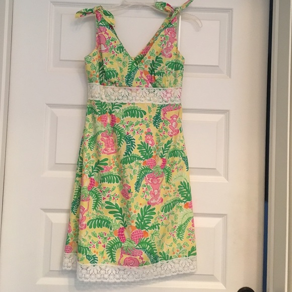 Lilly Pulitzer Dresses & Skirts - 🎀SALE🎀 Lemon Sorbet Paradise Monkey Jungle Dress