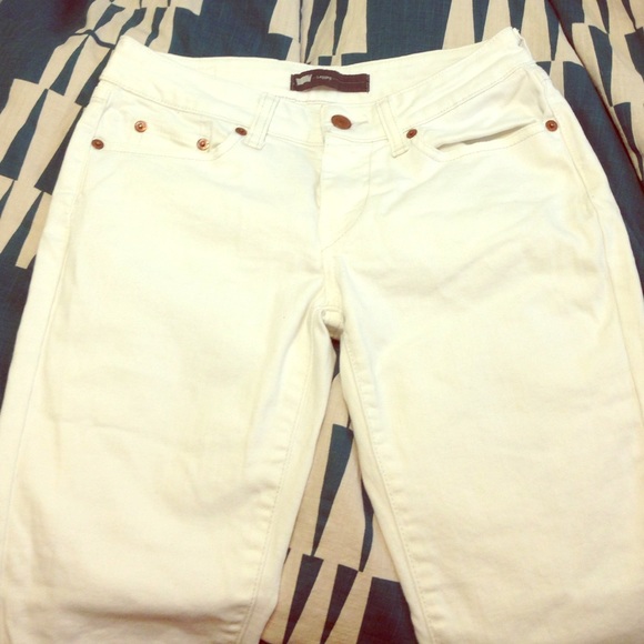 Levi's  535 white skinny jeans leggings junior
