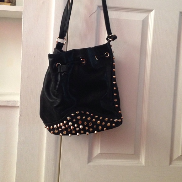 Gold studded bag