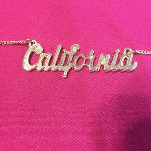 Gold plated California necklace