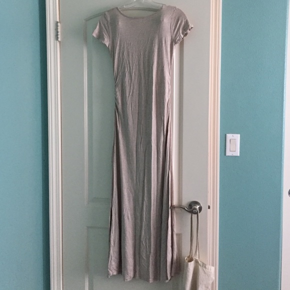 intiMINT maxi dress with ruching and open back