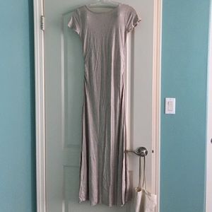 intiMINT maxi dress with ruching and open back