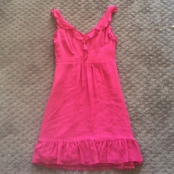 Pink anthropology dress