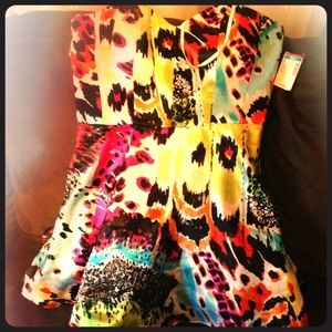 Short silk dress