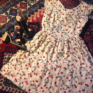 Adorable Cherry Cutout Dress