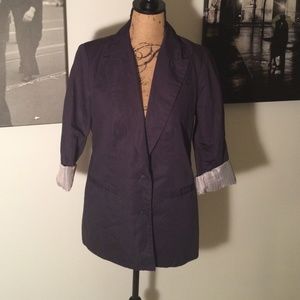 Navy boyfriend blazer