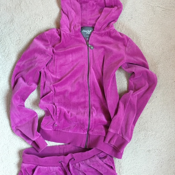 Magenta/purpley color sweatsuit
