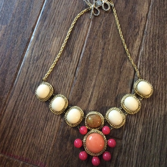 Beaded statement necklace