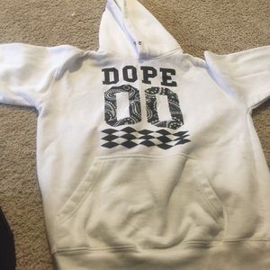 Mens size medium white dope hoodie