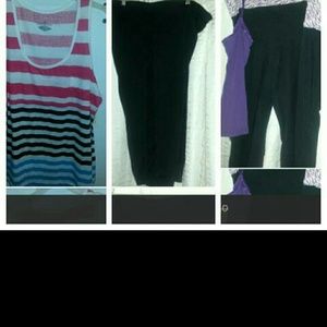 4 piece  exercise 3x top and pants