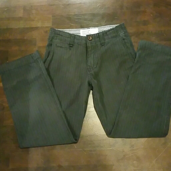 American Eagle pin stripped khaki size 26x28