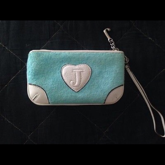 Juicy couture baby blue clutch