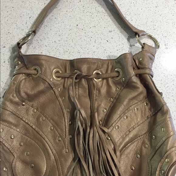 Gold Bulga bag