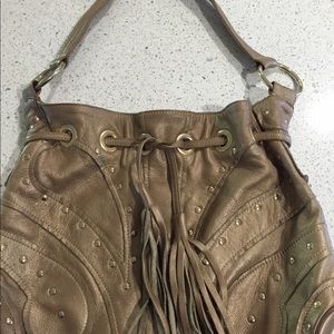 Gold Bulga bag