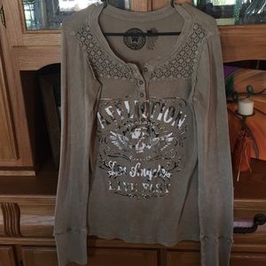 Affliction long sleeve shirt