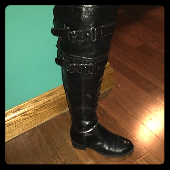 Black over the knee boots