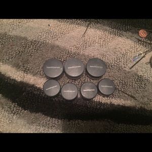 Bare minerals (top 3 blush, bottom 4 eyeshadow)