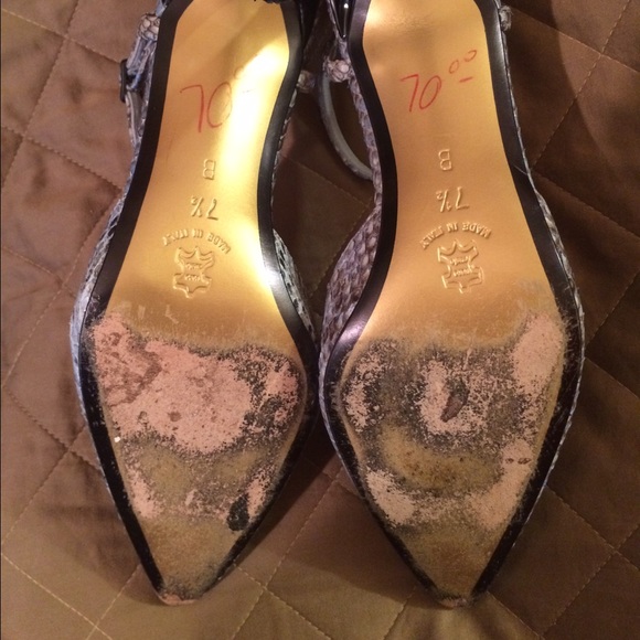 REED EVINS Snakeskin Heels - Picture 3 of 4