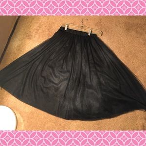 Black, knee length tulle skirt/sparkly bundle