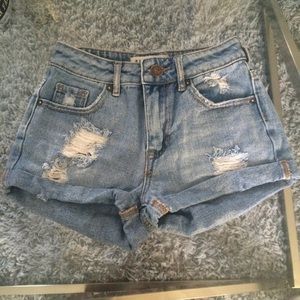 Pacsun high waisted jean shorts