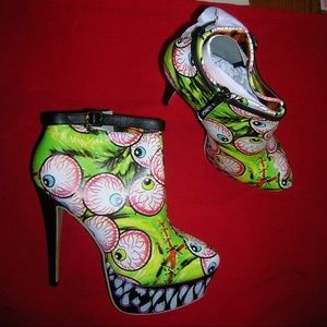 Iron Fist Timmy Chew Eyeball Fang platform booties
