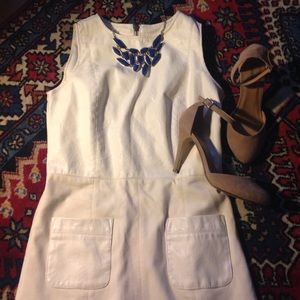 Gorgeous Vintage White Leather Dress
