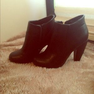 Black ankle booties