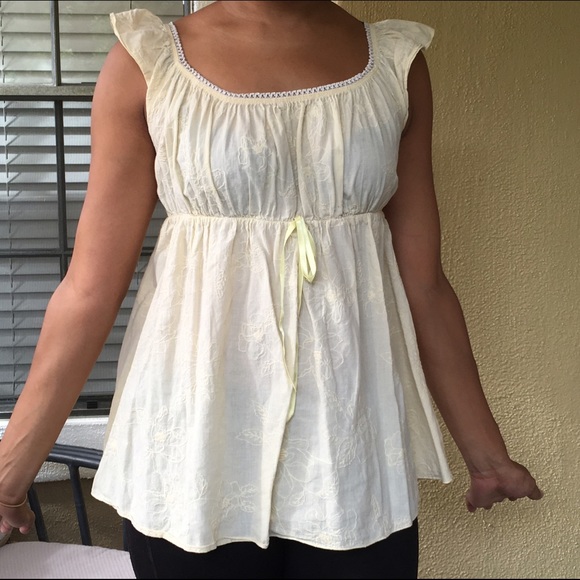 Yellow Maternity Blouse