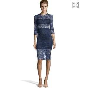 ABS Lace Dress with leather details Size 0