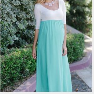 Baby Blue Maternity Dress